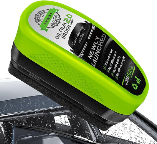 Automotive Oil Film Cleaning Brush, Car Windshield Cleaner, Clear Vision Glass Cleaner, Prevents Rain and Fog Cleaning Glass Brush (1Pcs) (1)