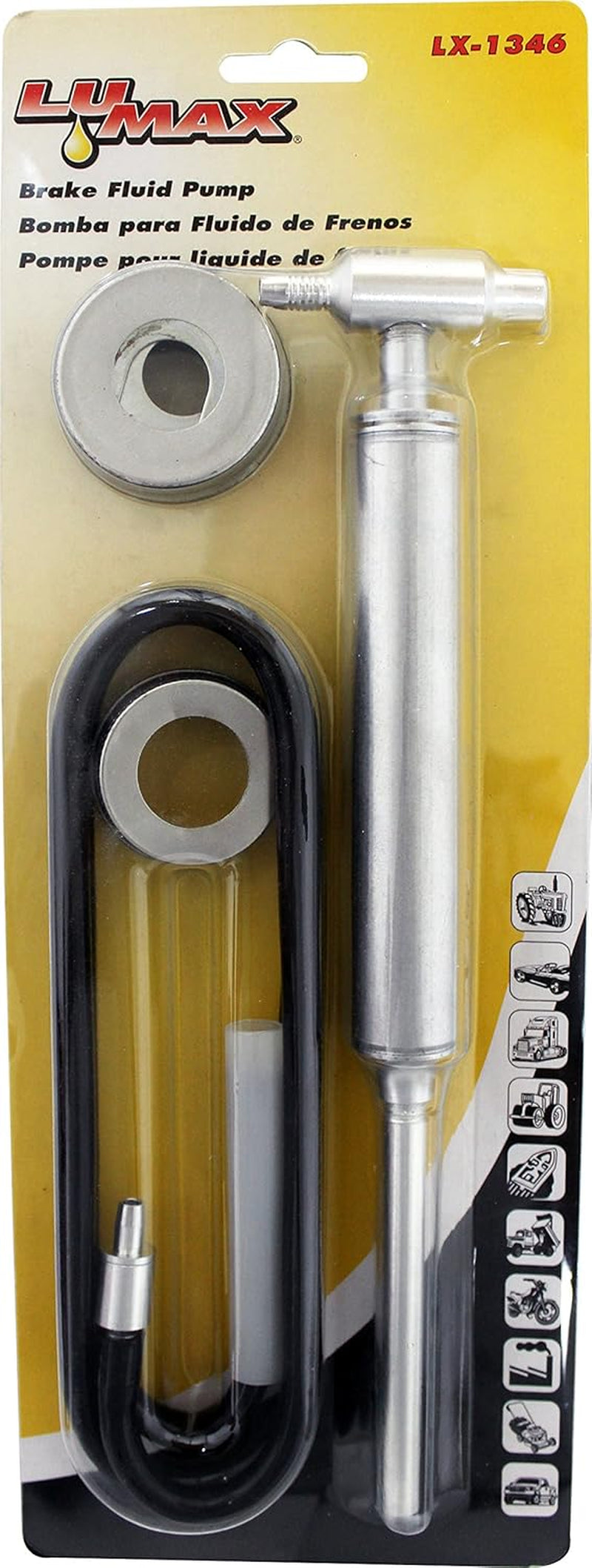 LX-1346 Gray Brake Fluid Pump. Designed to Pump Most Non-Corrosive Fluids from One Gallon (3.8 L) Cans Such as Brake Fluid, Power Steering Fluid, Etc.