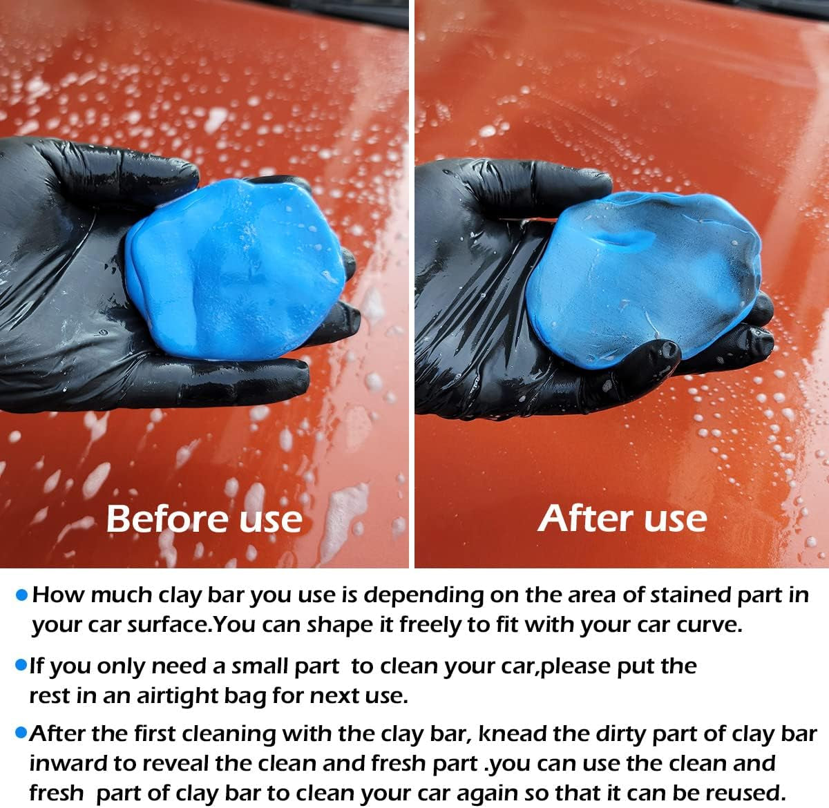 Windshield Washer Fluid Tablets and Car Clay Bars Auto Detailing