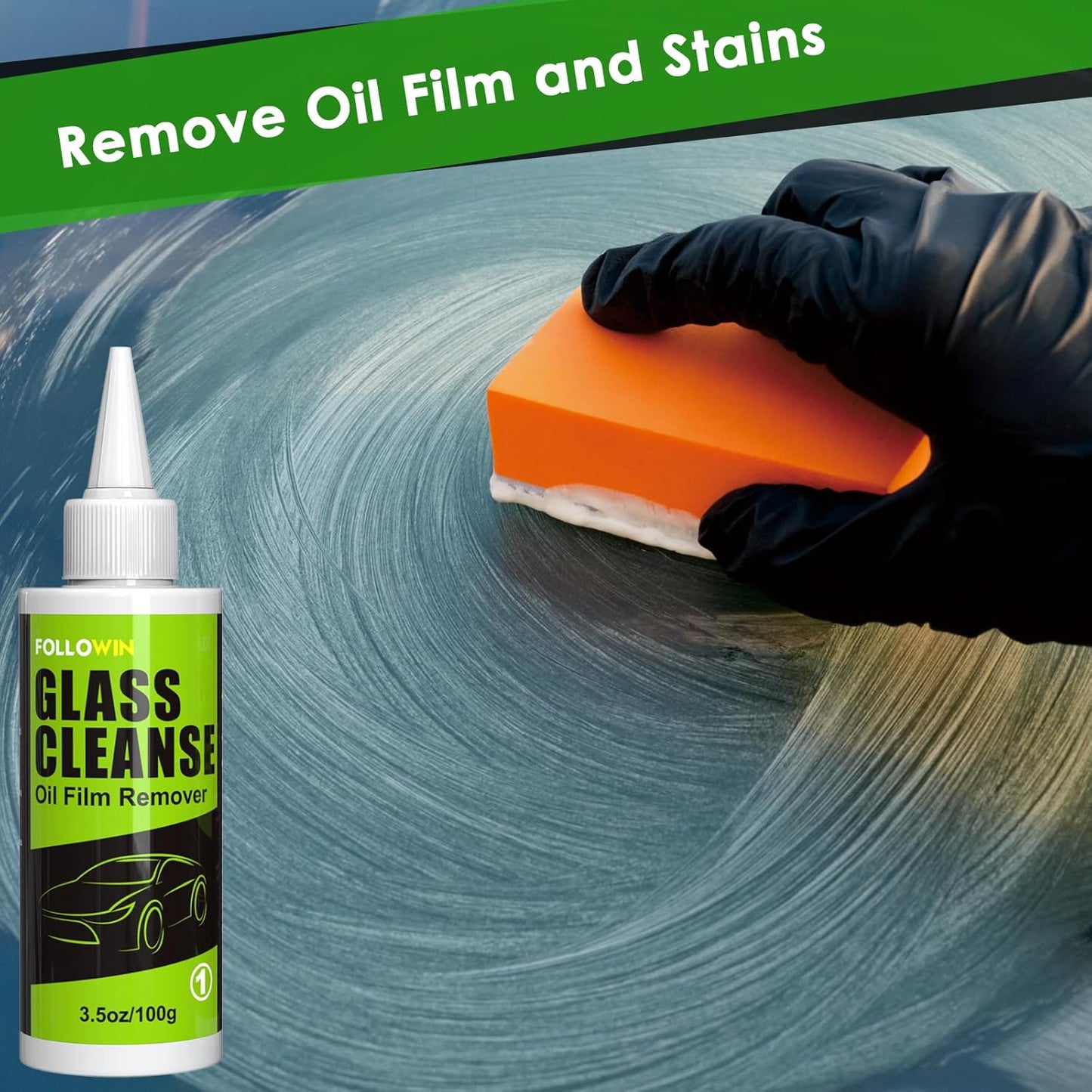 Glass Care Kit,Ceramic Coating for Glass,Hydrophobic Sio2 Windshield Coating,User Friendly Ceramic Tire Coating,Shine Tire Dressing,Tire Coat Spray Safe on Rubber,Vinyl and Plastic