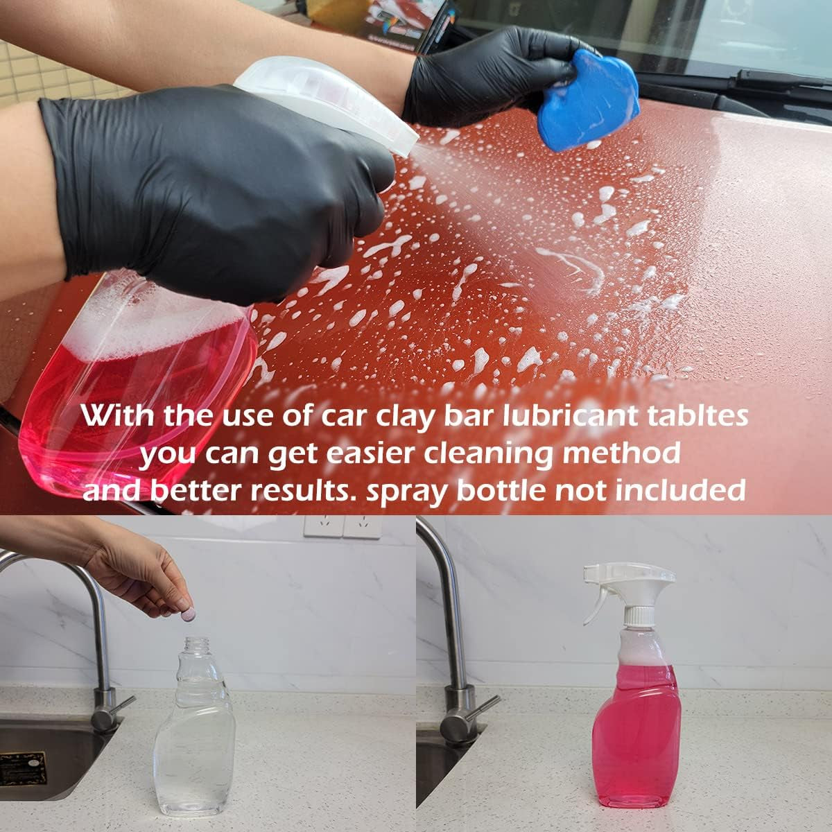 Windshield Washer Fluid Tablets and Car Clay Bars Auto Detailing